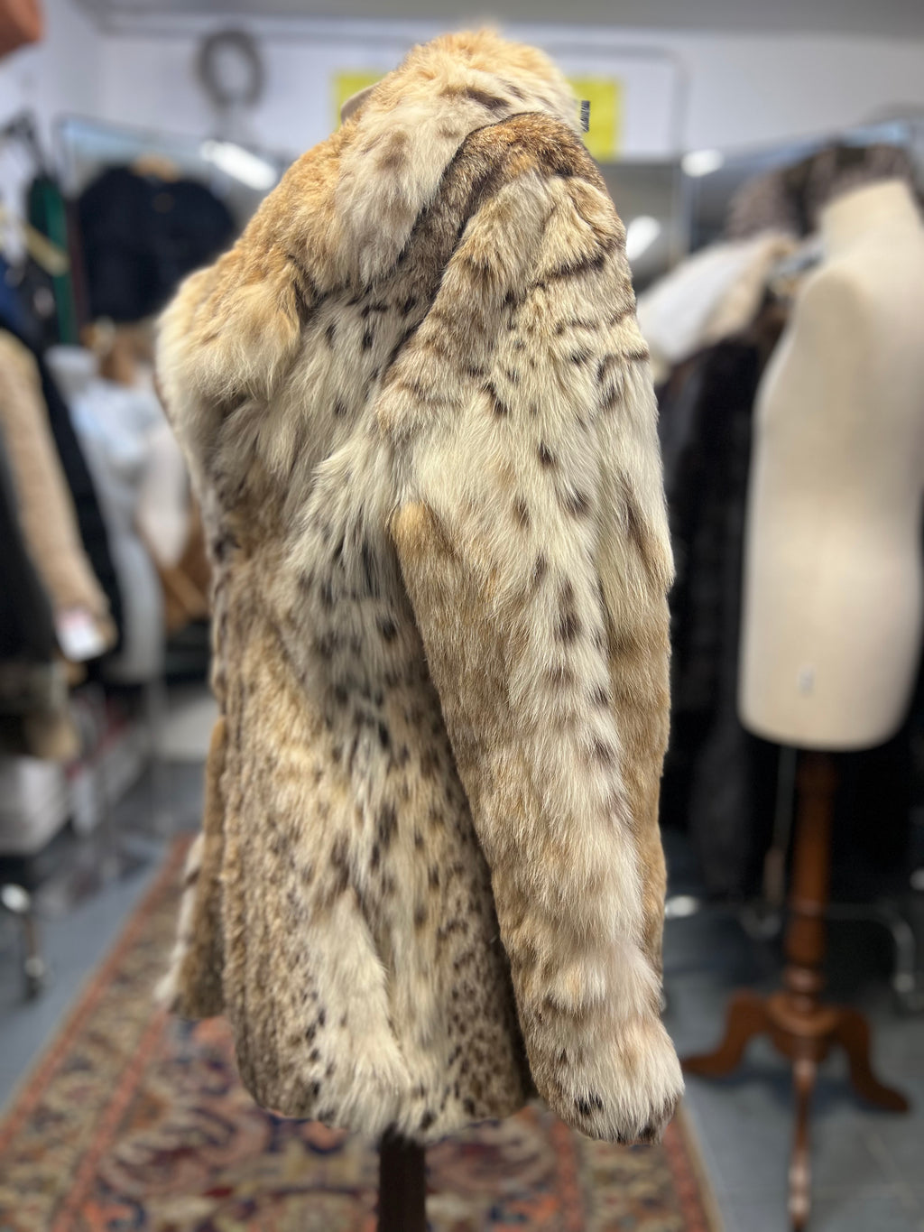 Giacca in Pelliccia di Lince Vintage - Taglia 44 - Eccellenti Condizioni