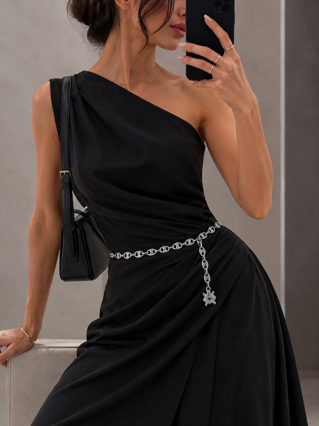 Cintura a Catena Céline Paris — Charm Triomphe Argento