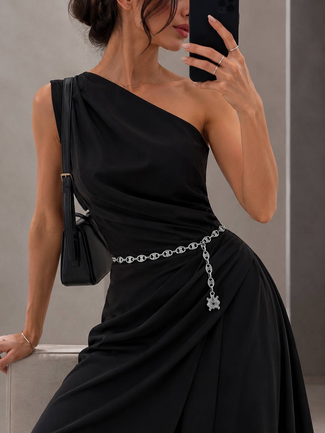Cintura a Catena Céline Paris — Charm Triomphe Argento