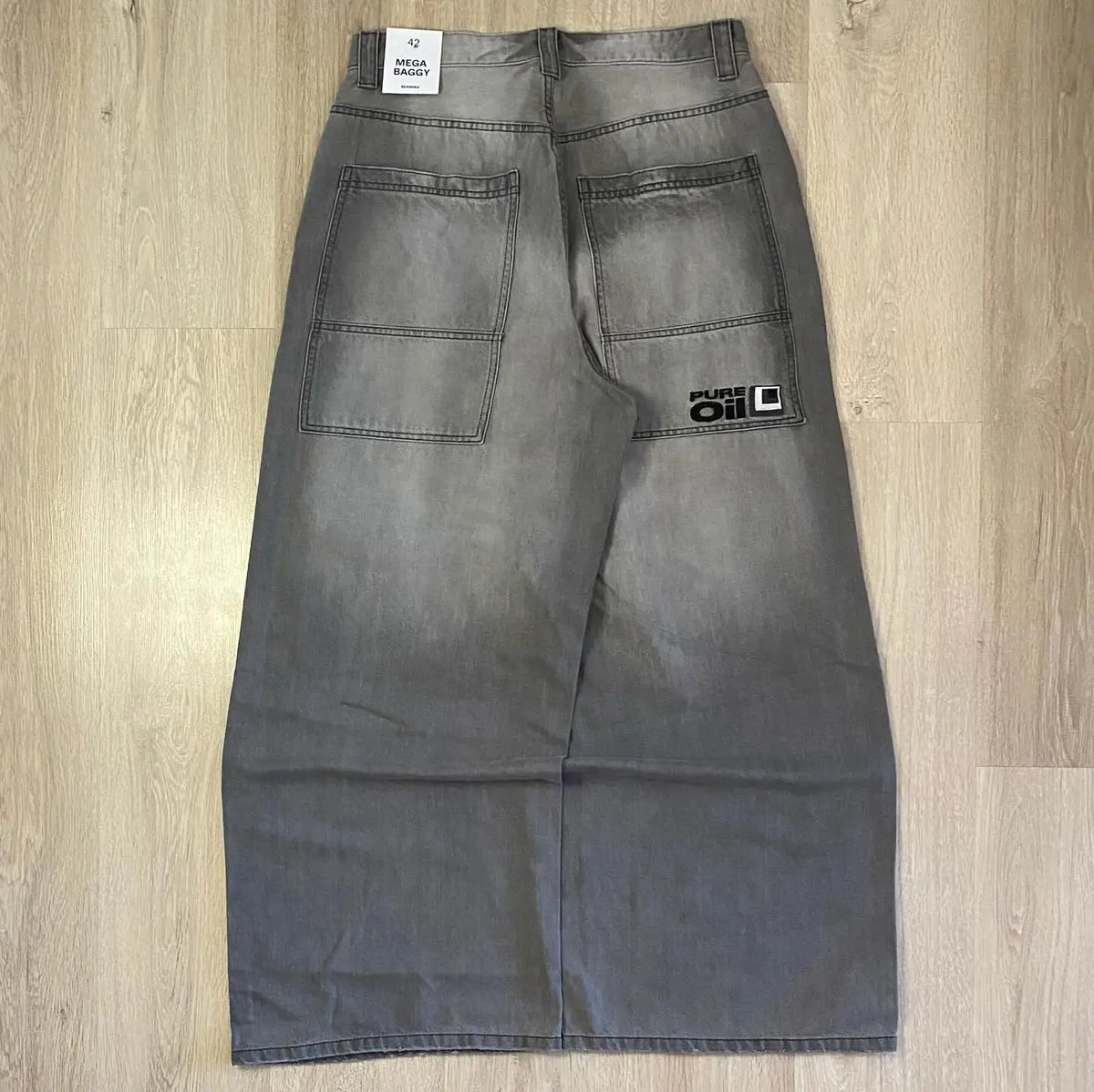 Jeans Baggy Ricamati Y2K Gothic – Streetwear unisex