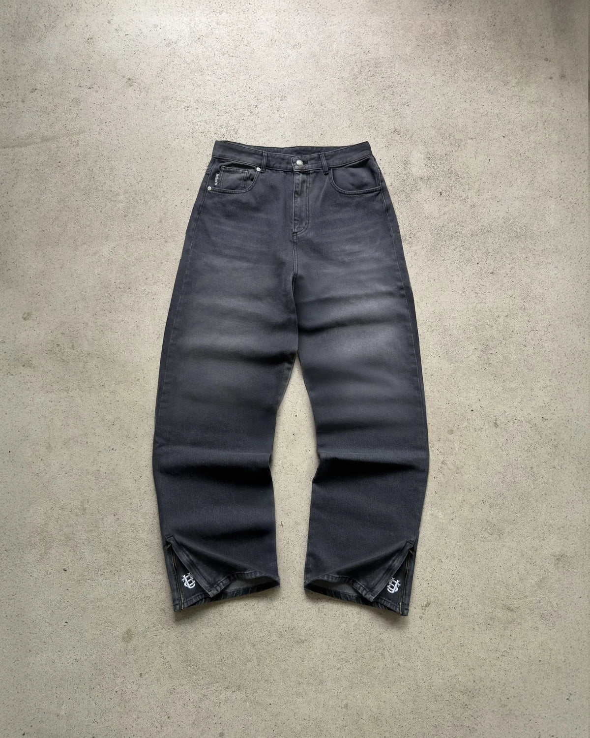 Completo Due Pezzi Y2K Harajuku – Giacca & Jeans Ricamati Stile Hip-Hop Retrò
